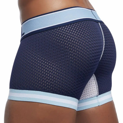 JOCKMAIL 5pcs Man Underpants Boxershorts Mesh Nylon Men Boxers Male Breathable Underwear Men’s Panties Soft Boxer