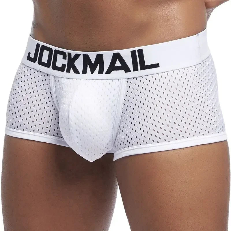 JOCKMAIL  4PCS/Lot boxer men Mesh Breathable boxershorts men Underwear Shorts panties men cuecas boxer underpants calzoncillos