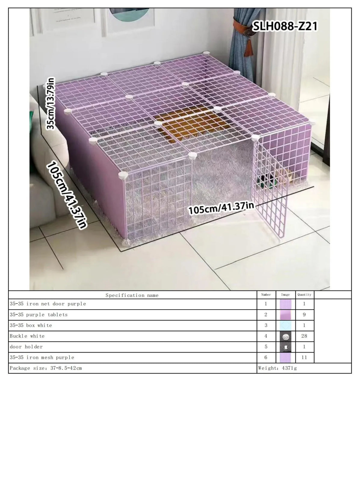 Dog Pet Fence Indoor Isolation Gate Dog Cage Small Dog Iron Guardrail Freely Combinable Cat and Dog Pet Fence