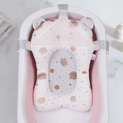 Baby Shower Bath Tub Pad Non-Slip Newborn Bathtub Mat Safety Nursing
