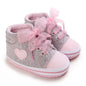 0-18m Baby Shoes Infant Pre-Walker Shoes, Cute Pink Theme Casual Flat