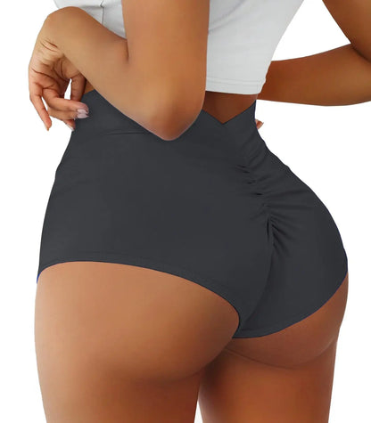 High Waist Booty Scrunch Workout Shorts