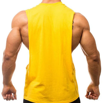 Men's Cotton Gym Training Tank Top Singlet