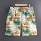 Men's Hawaiian 3D Summer Cool Leaf Pattern Beach Shorts Quick Dry Outdoor Leisure Sports Shorts Fashion Men's Shorts
