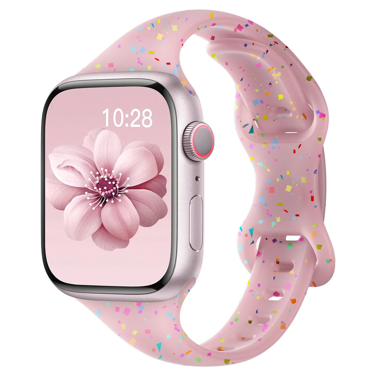 Apple Watch Slim Confetti Speckle Silicone Band
