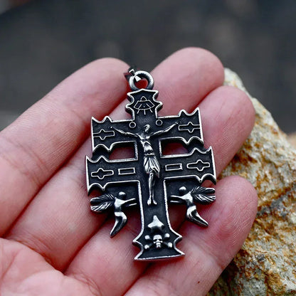 Beier 2022 New Creative Design Jesus Cross Pendant For Men Punk Hip Hop Skull Christian Jewelry Wholesale