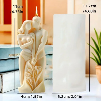 3D Wedding Girl Aromatherapy Candle Silicone Mold DIY Girl Candle Mould Gypsum Clay Epoxy UV Resin Mold Molds Home Decor
