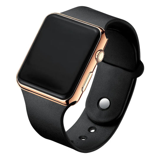 Unisex LED Digital Sport Watch – Silicone Wristband Watch for Men & Women, Casual Digital Watch