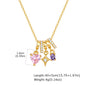 Charms Heart Pendant Necklace for Women, Golden Stainless Steel OT Toggle Necklace, Layered Necklace Stylish Valentine's Gift