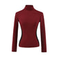 Women's High Neck Slim Fit Fleece Base Layer Top