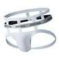 Ice Silk Jockstrap Men Underwear Sexy Harness Thong G String Leg Ring Bondage Lingerie Hombre Strap Panties T-back