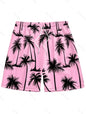 Men's Hawaiian 3D Palm Tree Pattern Beach Shorts Quick Dry Outdoor Leisure Sports Shorts Fashion Men's Shorts