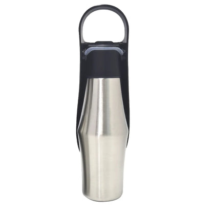 27oz Portable Pet Water Dispenser Dog Travel Bottle 2-in-1 Cat Puppy Drinking Fountain Outdoor Accessory
