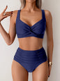 Black Elegance: Push-Up Cross Bikini Set