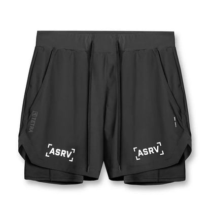 ASRV Men’s 2-in-1 Quick Dry Gym Shorts