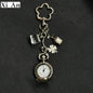 Original Hollow Heart Pocket Watch Chain Keychain Design Steampunk Clock Vintage Necklace Pendant Jewelry Watch Men Women Gift
