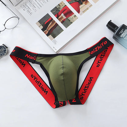 Men Sexy Gay Thongs Polyester Cueca Hombre Jockstrap Men Erotic Open Back Underwear Mens Erotic Low Waist Thong T Shape G String