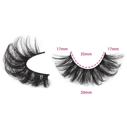 5 Pairs Russian Strip Lashes Fluffy Mink Lashes 3D False Eyelashes Russian Volume Eyelashes Fake Eyelash Extension Make Up