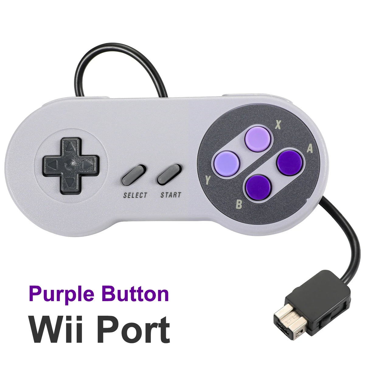 Wired Gamepad for SNES/SFC,Adaptation Genuine SNES/SFC Game Console, Gamepad Handle for Super Nin-tend-o Game Console
