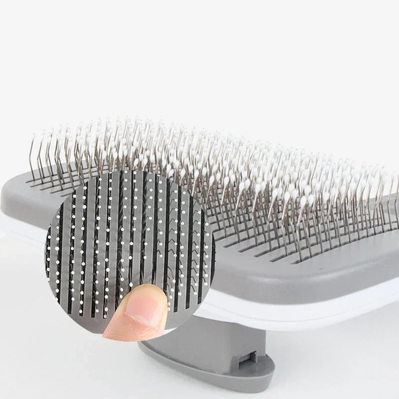Pet Massage Comb, Fur Grooming Brush, Easily Remove Shedding Undercoat of Cats and Dogs with One Click