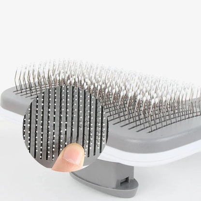 Pet Massage Comb, Fur Grooming Brush, Easily Remove Shedding Undercoat of Cats and Dogs with One Click