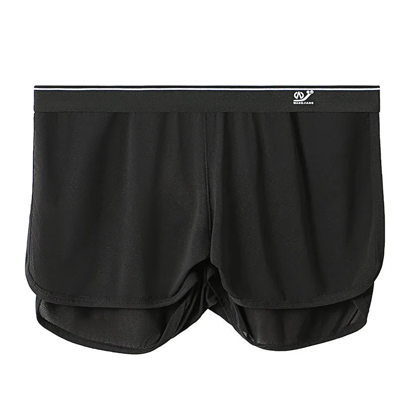 New Men Underwear Summer Ice Mesh Home Pants Men's Boxer Shorts Quick Drying Fitness Hip Lifting Men's Bikini