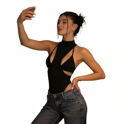 Sexy Backless Sleeveless Bodycon Bodysuit