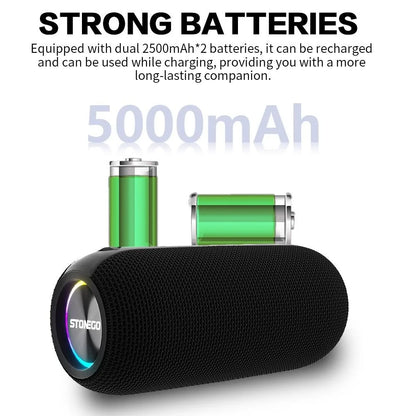Cyberpunk Wireless Bluetooth Speakers TWS True Wireless Stereo RGB LED for Home Outdoor Party PC Gaming Desk Decor Portable Audio System with Rich Bass Clear Sound Multi Device Compatibility USB TF Card Playback