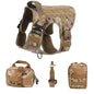 Tactical Military Vest Pet German Shepherd Golden Retriever Tactical Training Dog Harness and Leash Set For All Breeds Dogs