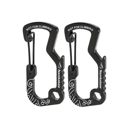 1/2/5pcs Outdoor Backpack Carabiner Multifunctional Print D Ring
