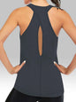 Super Soft Cross Backless Racerback Yoga Tops