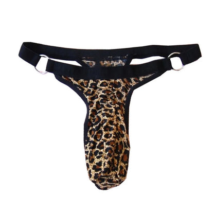 Leopard Men's Chastity Briefs Bondage Stripper Sexy Thong Mens Erotic Panties lover game Male G-String Adult game Sex Toys Panty