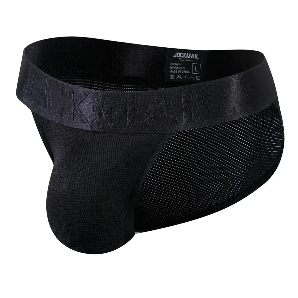 Man's Underwear Briefs Underpants Nylon Mesh Quick Dry Men's Briefs Bikini Slip Men's Tanga Briefs Jockstrap Gay Underwear