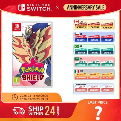 Nintendo Switch -Pokemon Shield-TV Tabletop Handheld Play Modes Genre Platformer Action for Switch OLED Lite Console