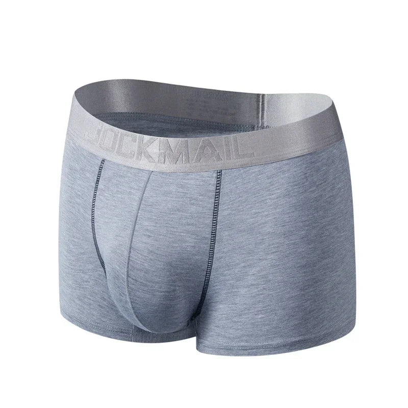 Underwear Men Boxer Briefs Mesh Pouch Penis Scrotum Separation U Convex Unterhosen Herren Boxers Hombre Boxershorts Breathable