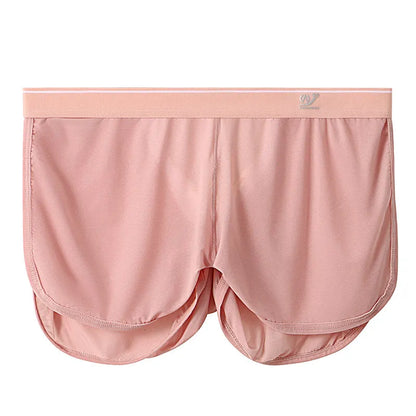 New Men Underwear Summer Ice Mesh Home Pants Men's Boxer Shorts Quick Drying Fitness Hip Lifting Men's Bikini