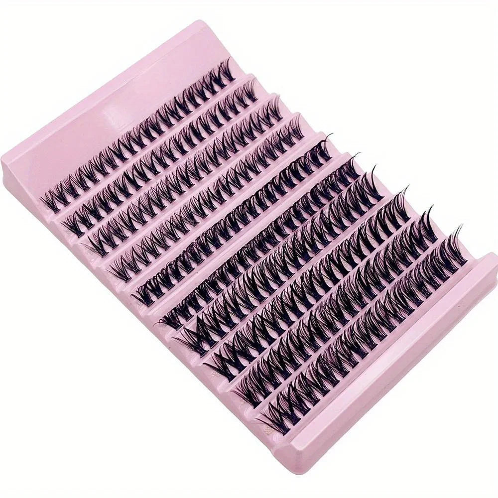 200Pcs Natural Look Cluster Lashes - Mixed Lengths 8-16Mm, Diy Eyelash Extensions For Volume & Long Lash Effects