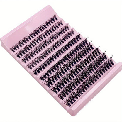 200Pcs Natural Look Cluster Lashes - Mixed Lengths 8-16Mm, Diy Eyelash Extensions For Volume & Long Lash Effects