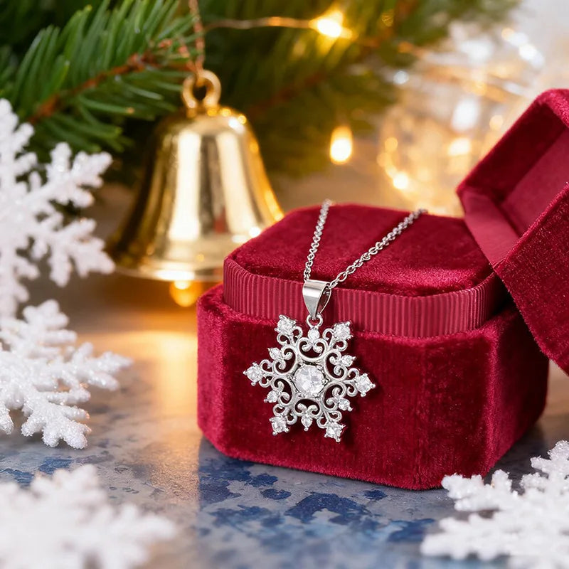 Snowflake Cubic Zirconia Necklace