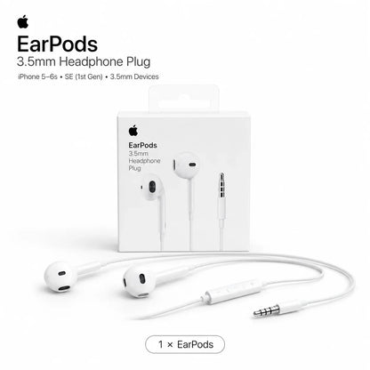 Official Apple EarPods Wired Earphones 3.5mm Lightning USB-C Connector with Mic Volume Control for iPhone iPad Mac