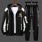 Men’s Printed Cardigan & Pants Tracksuit Set