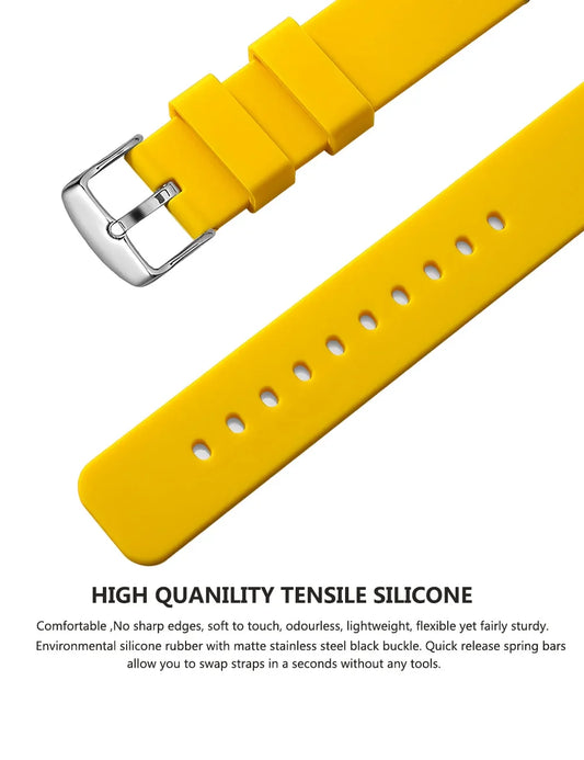Motorola Moto Watch Curved-End Silicone Band