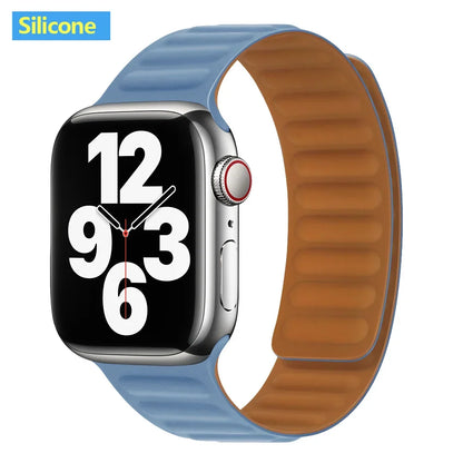 Apple Watch Magnetic Link Band, Leather or Silicone
