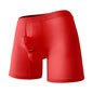 Men's Boxershorts Cotton Breathable Underwear Mid Long Boxers Trunks Comfortable Shorts