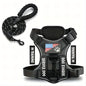 Dog Harness And Leash Set, Escape Proof No Pull Dog Vest Harness With Reflective Dog Walking Traction Rope