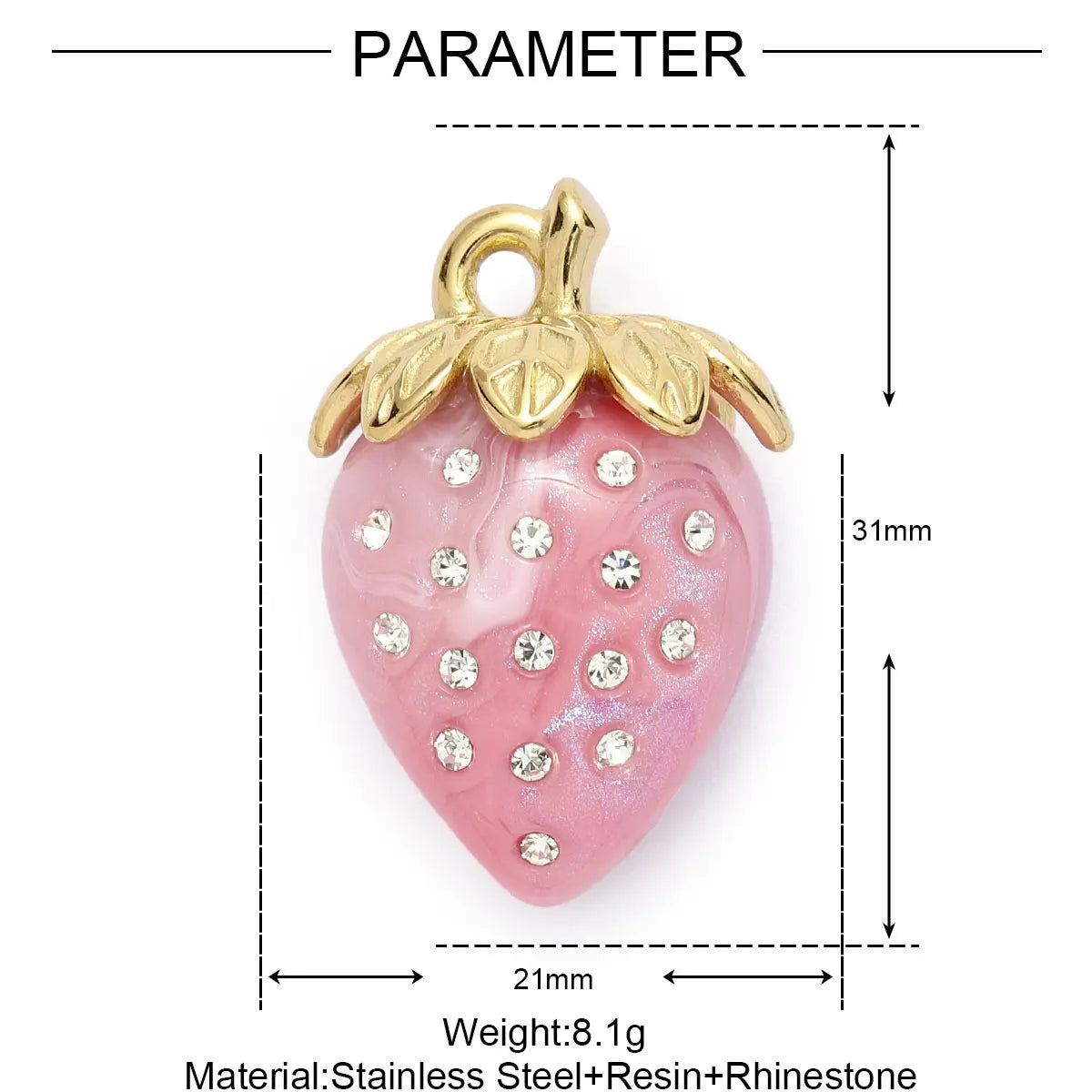 3pcs/Lot Stainless Steel Enamel Plam Flip Flop Shell Diy Charm Women Watermelon Strawberry Necklace Pendant Summer Ocean Jewelry