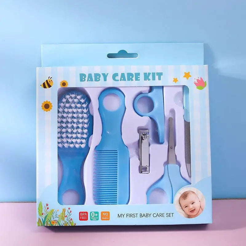 Baby Care Kit Baby Nail Clippers Nasal Aspirator Nose Cleaning Tool Safety Comb Brush 10-Piece Set Specially Designed for Bags