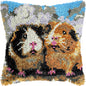 Knot Pillow Package Cartoon Animals Latch Hook Kit Cushion Pillowcase Kussen Set For Needlework Dog Raccoon Latch Hook Kits DIY