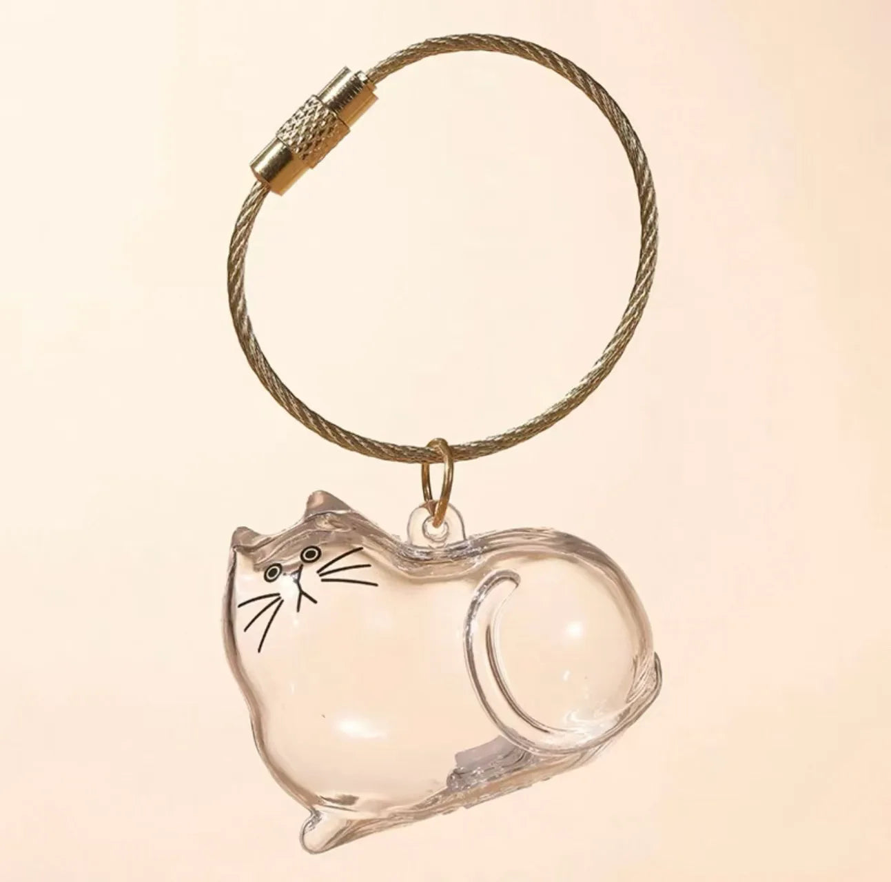 Dog Hair Storage Cute Pendant Keychain Bag Pendant Couple Car Key Chains Jewelry Souvenir Collection Gift Decoration Accessories