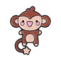 Cute Monkey Enamel Pins Cartoon Star Tail Ape Floral Kawaii Animal Brooches Lapel Backpack Badge Fashion Jewelry Gift for Friend